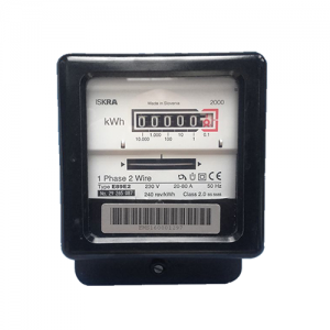 Iskra E89E2 single phase electric meter front view